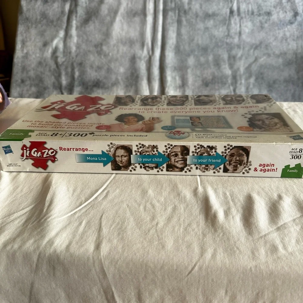 HASBRO JI GA ZO CREATE YOUR OWN MOSAIC STYLE PUZZLE GAME NIGHT PARTY - Picture 9 of 11